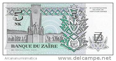 ZAIRE 5 NOVVEAUK MAKUTA  24-6-1993 KM#48   SC/UNC/PLANCHA    DL-2537 - Zaire