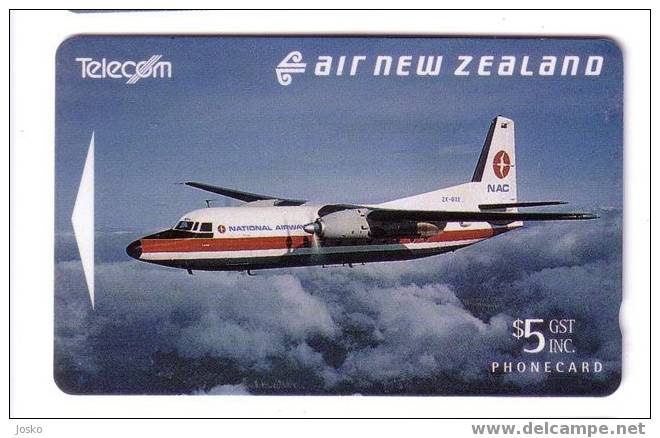 F 27  ( New Zealand Mint And Rare Card )*** Air - Plane &ndash; Avion - Airplane &ndash; Aircraft - Planes - Flugzeug Ae - Nuova Zelanda