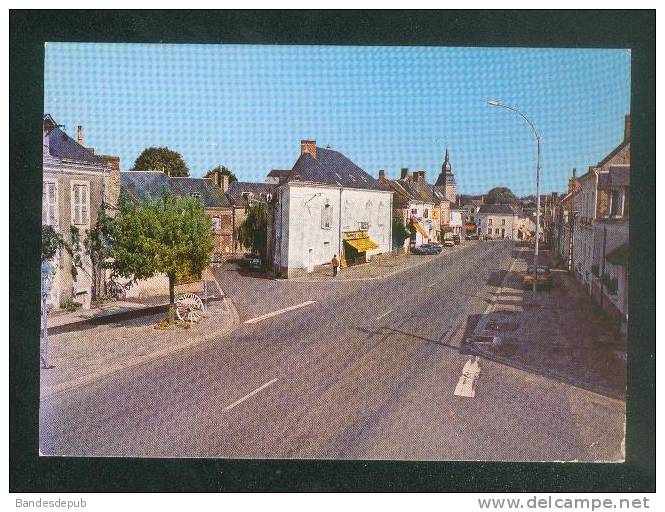 CPSM - Bouloire ( Sarthe 72) -  Rue Nationale ( Commerce Antiquité Brocante COMBIER CIM 3 15 81 0518)) - Bouloire