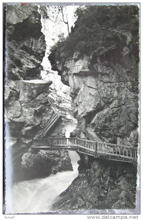 CP Photo De ZERMATT " Gornerschlucht " . - Saint-Luc