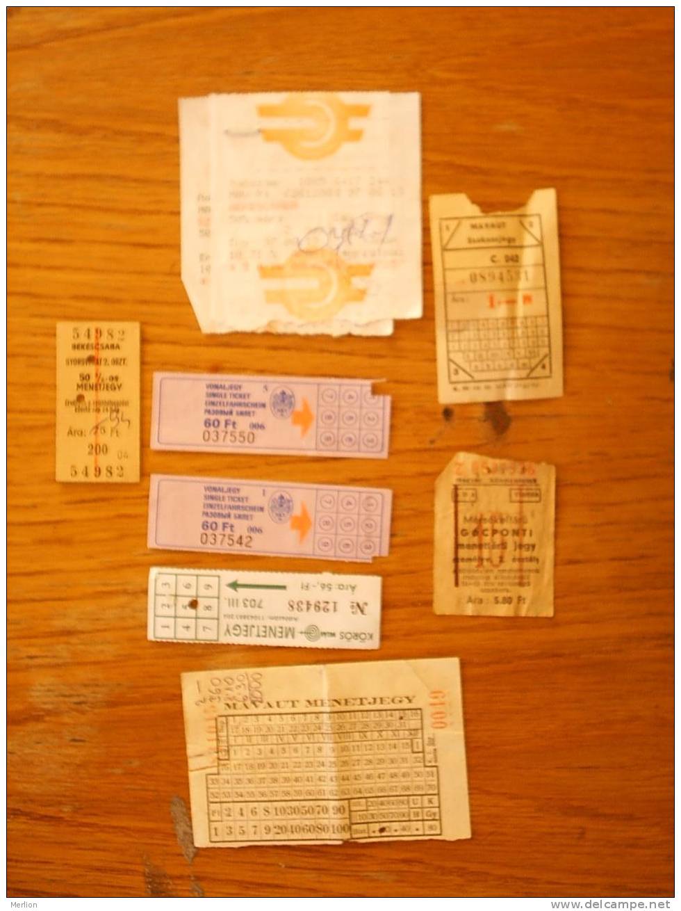 Train , Tram  And Bus Tickets -  Hungary - Railway MÁV  1950-90's  D15011 - Europe