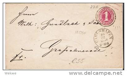 Tht048/  THURN & TAXIS -  Carlshafen 1866, Nummernstempel 13, Umschlag 27 A - Cartas & Documentos