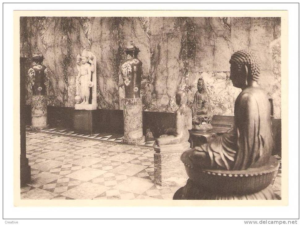 Mariemont (Morlanwelz). Château. Salle De Marbre: Statues De Vichnoû Et De Bouddha - Morlanwelz