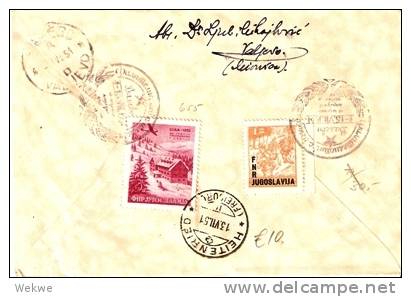 YU052 /  JUGOSLAWIEN - Serbischer Aufstand 1941, 10-jähriges Jubiläum 1951 - Storia Postale