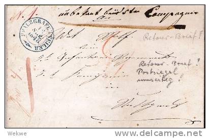 Wtb066/ WÜRTTEMBERG -  Pfalzgrafenweiler 1848, Retourbrief, Mit Postsiegel HPA Stuttgart - Briefe U. Dokumente