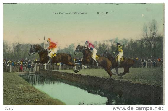 CPA 1905 Les Courses D'obstacles - éditeur E.L.D , Bois De Boulogne ? - Hippisme