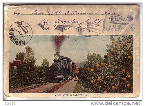 GOOD OLD - USA / LOS ANGELES Souvenir Folding Card - Posted 1911 - Los Angeles