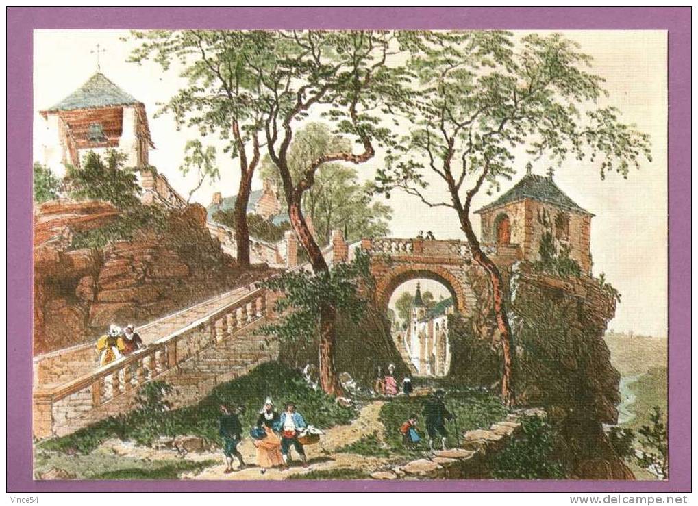 LE FAOUET  -  D´après Lithographie Ancienne - Carte Sur Papier Tramé - Le Faouet