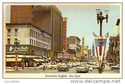 DOWNTOWN BUFFALO .NEW YORK. VIEW OF MAIN STREET. - Buffalo