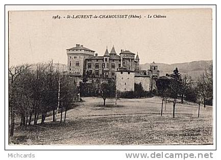 CPA 69 ST LAURENT DE CHAMOUSSET - Le Chateau - Saint-Laurent-de-Chamousset