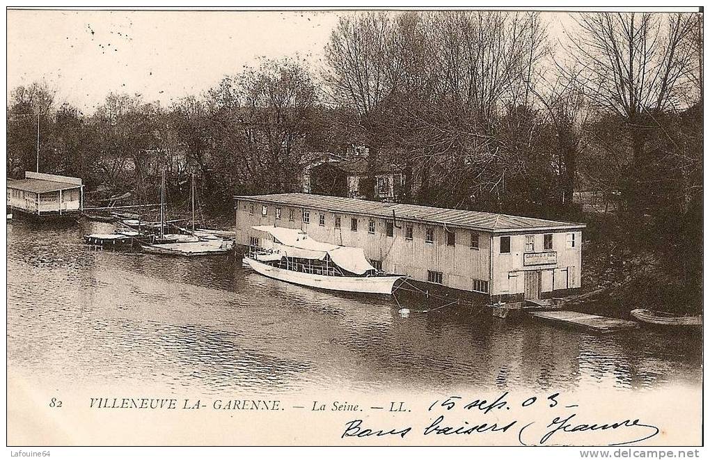 VILLENEUVE La GARENNE - Le Garage à Sec Sur La Seine - Précurseur - Villeneuve La Garenne