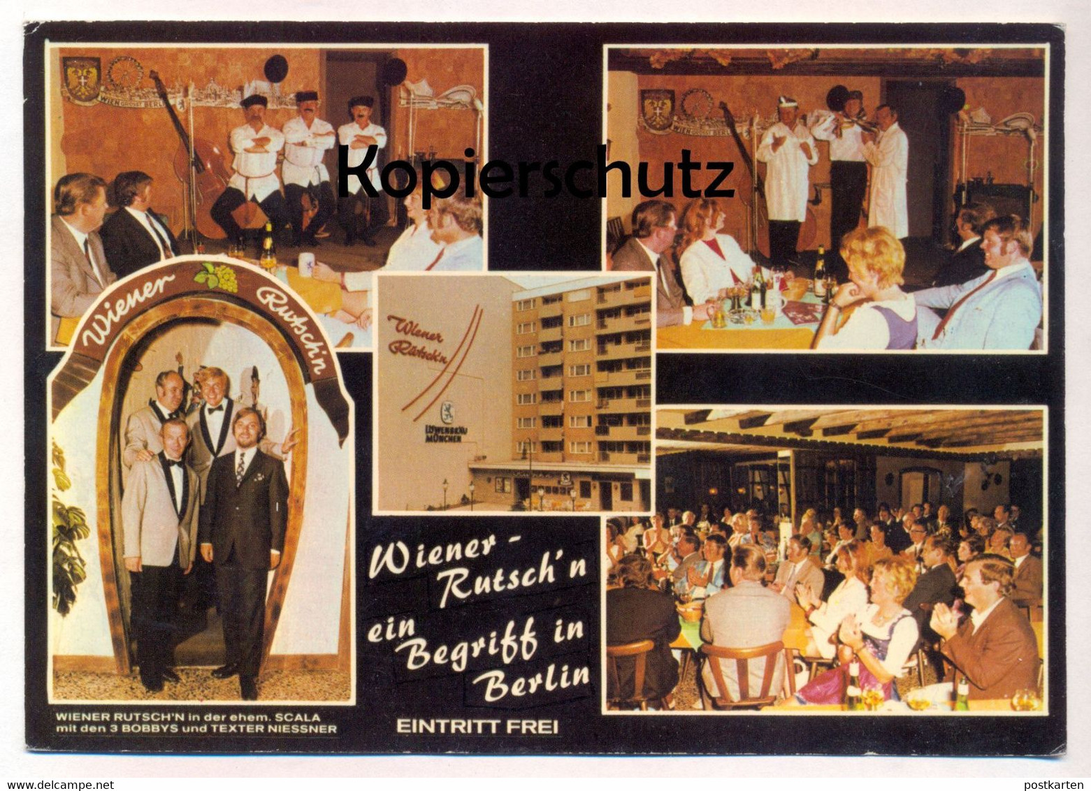 ÄLTERE POSTKARTE BERLIN WIENER RUTSCH'N EHEMALS SCALA 3 BOBBYS RESTAURANT Wien Postcard Cpa Ansichtskarte AK - Schoeneberg