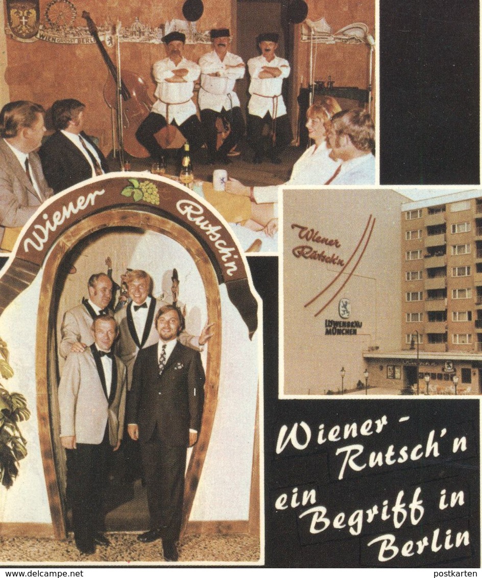 ÄLTERE POSTKARTE BERLIN WIENER RUTSCH'N EHEMALS SCALA 3 BOBBYS RESTAURANT Wien Postcard Cpa Ansichtskarte AK - Schoeneberg