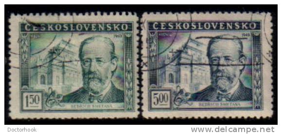 CZECHOSLOVAKIA   Scott: # 386-7   F-VF USED - Oblitérés