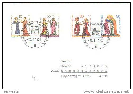 Berlin - Mi-Nr 354/357 Umschlag Mit Sonderstempel / Cover With Special Cancellation (W071) - Covers & Documents