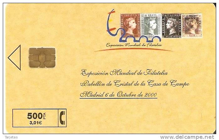 TARJETA DE ESPAÑA DE VARIOS SELLOS DE TIRADA 8000 (STAMP) - Francobolli & Monete