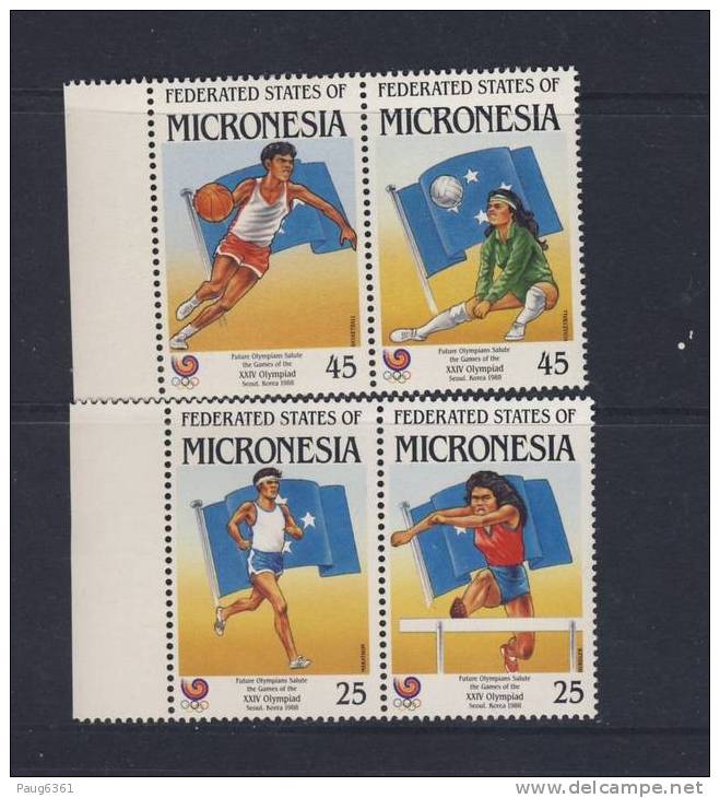 MICRONESIE 1988 JO SEOUL Sc N°63/66 NEUF MNH**  LLL422A - Zomer 1988: Seoel