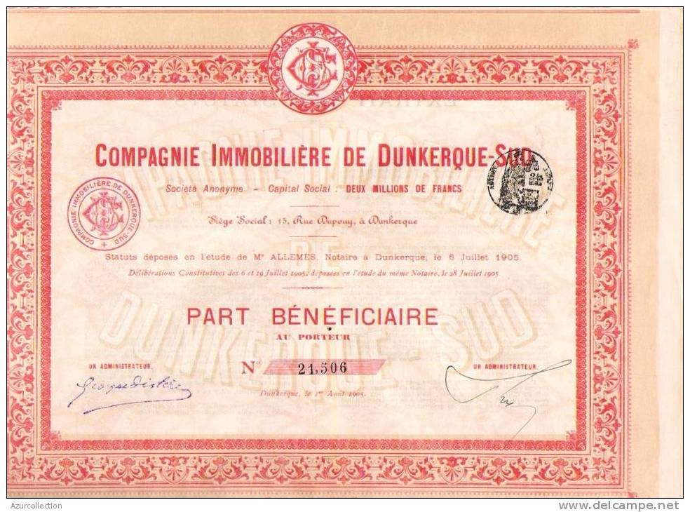 IMMOBILIERE DE DUNKERQUE - Mines