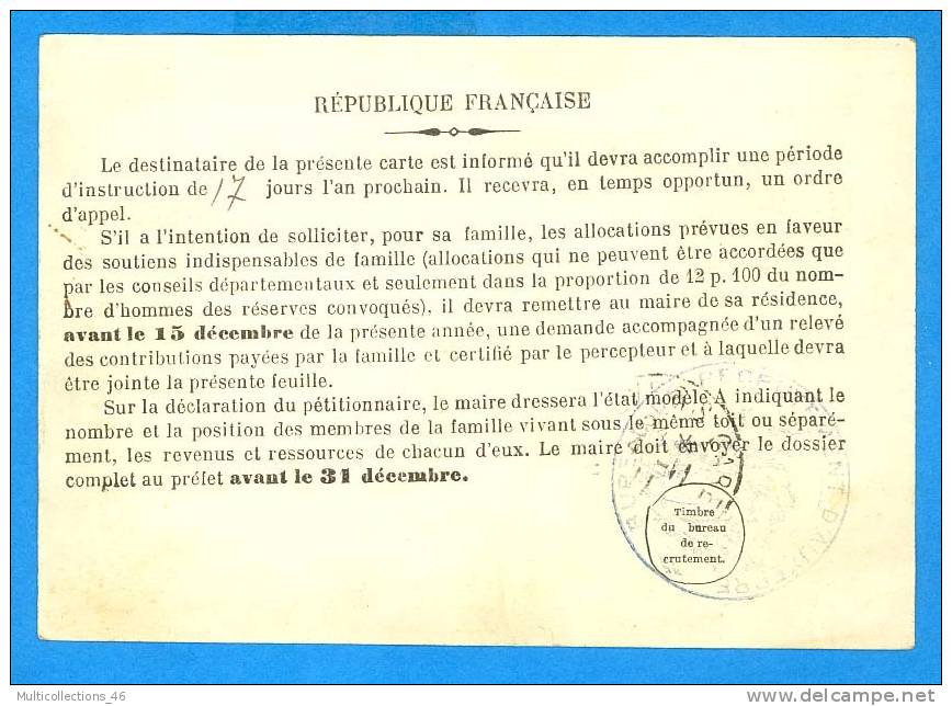 FRANCE - CARTE POSTALE / AVIS - - Cartas & Documentos