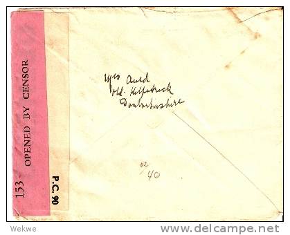 IRL037a / Britischer Und Irischer Zensurstreifen II.Weltkrieg - Briefe U. Dokumente