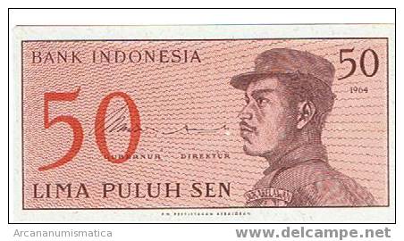 INDONESIA,50 SEN 1964 K94 SC   DL-3470 - Indonésie