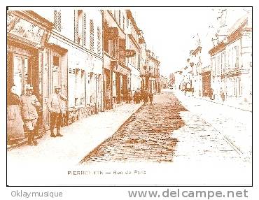 Carte De Pierrefitte Sur Seine 93 (reproduction Et Pub) Rue De Paris - Pierrefitte Sur Seine