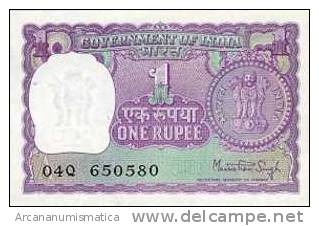 INDIA  1 RUPIA 1966-80  KM#77  PLANCHA/UNC   DL-3519 - Indien