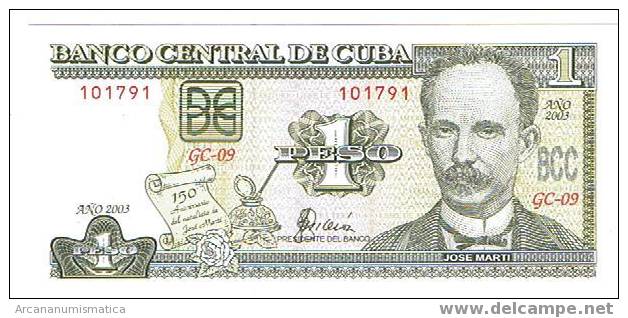 CUBA,1 PESO  2003  SC   DL-3742 - Cuba
