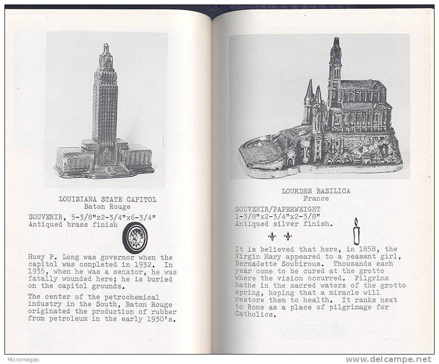 Souvenir Buildings, A Collection Of Identified Miniatures - Livres Sur Les Collections