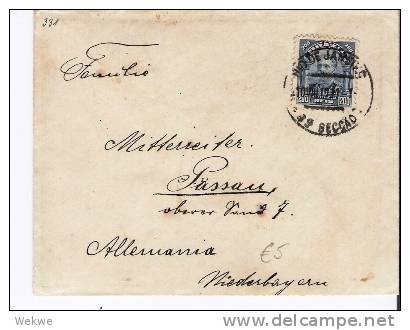 Br096/  BRASILIEN - Deodoro Da Fonseca 200 Reis, 1911 Nach Belgien - Covers & Documents