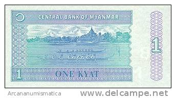 BIRMANIA/MYANMAR  1 KYAT 1996  KM#69  PLANCHA/UNC   DL-4442 - Myanmar