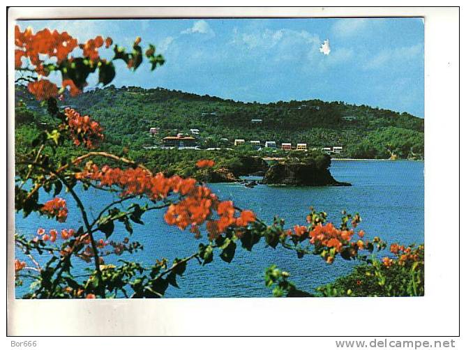 GOOD ST LUCIA POSTCARD - View Of La Toc Village From Vigie Peninsular, Castries - Sonstige & Ohne Zuordnung