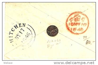 GBV156 / Kleiner GA-Brief 1846 Mit Attraktiven Stempeln - Briefe U. Dokumente