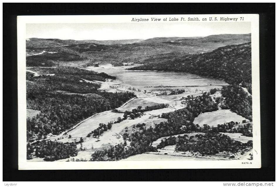 Airplane View Of Lake Ft. Smith, On U.S. Highway Arkansas - Autres & Non Classés