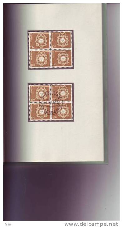 SVIZZERA 1973 - Libretto Con Yvert 918/25+930/2+S 437/41 In Quartine Nuove** E Annullo Speciale Illustrato FDC - Carnets
