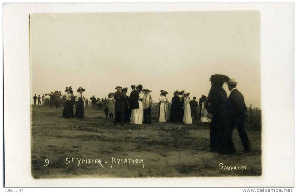 87 - HAUTE VIENNE - ST YRIEIX La PERCHE - MEETING D´AVIATION N° 9 - SUPERBE CARTE PHOTO RARE Du PHOTOGRAPHE SAUVADET - Saint Yrieix La Perche