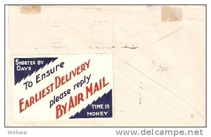 AUS207 / Erster Transcontinental WA-VIC  Aerial Mail, , Luftpost-Werbung, 1929 - Brieven En Documenten