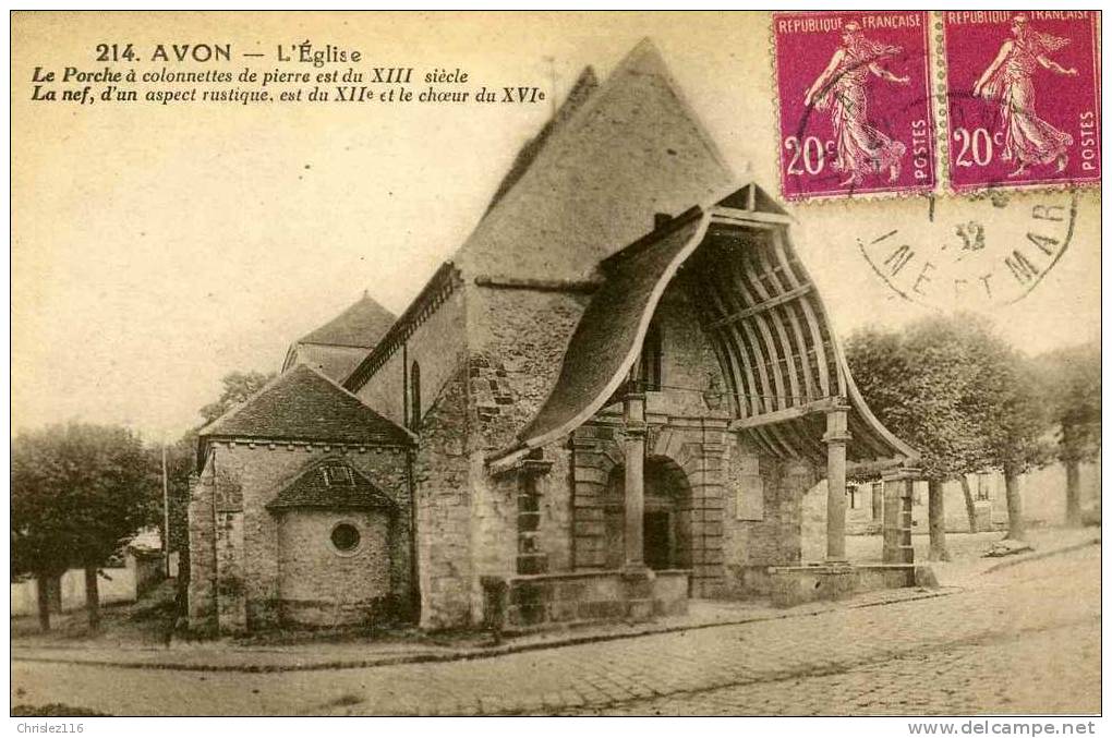 77 AVON L'église  Beau Plan - Avon