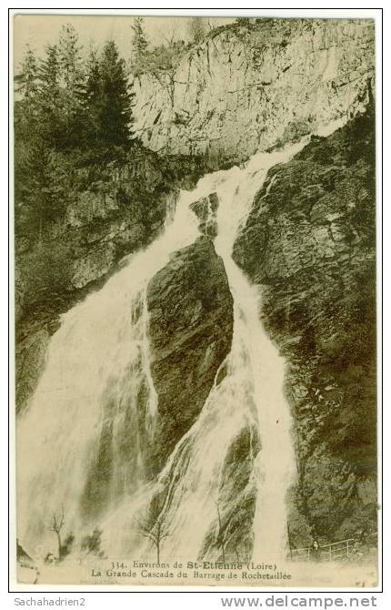 42. Environs De St-Etienne. La Grande Cascade Du Barrage De Rochetaillée. 334 - Rochetaillee