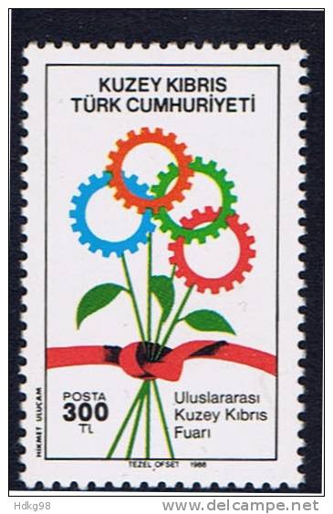 CY+ TR Türkisch Zypern 1988 Mi 235-37** - Unused Stamps