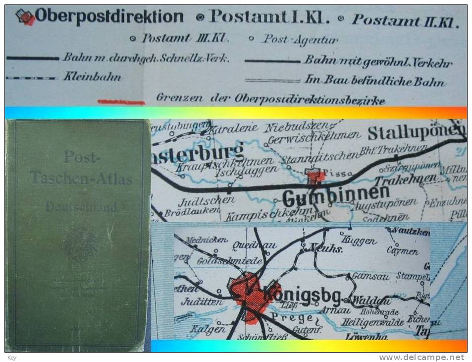 POST  TASCHEN  ATLAS VON DEUTSCHLAND :: 1916 * * * - Atlanten