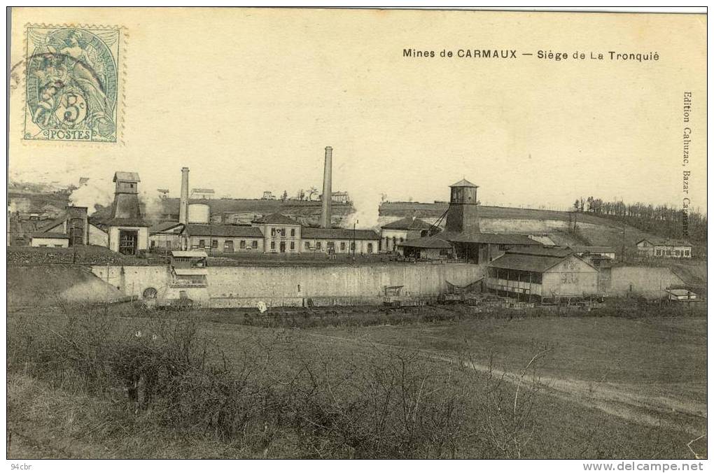 CPA (81)mines De CARMAUX    Siège De La Tronquié - Carmaux