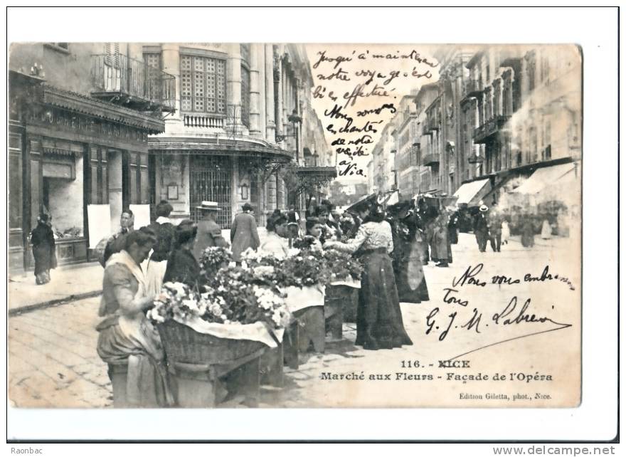 CPA---06--- NICE ---MARCHE AUX FLEURS - Markets, Festivals