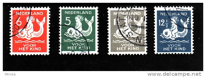 B3482 - Pays-Bas 1929 - Yv.no.223/6 Obliteres - Used Stamps