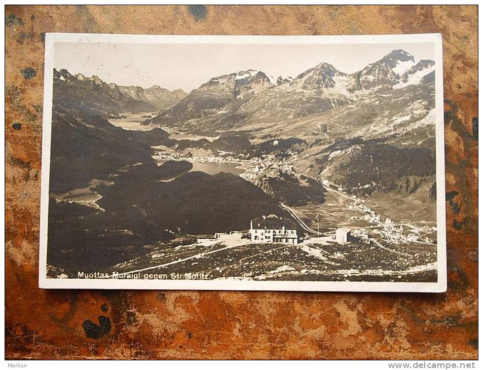 Muottas Muraigl Gegen St. Moritz - Suisse  - 1930 VF  D18618 - St. Moritz