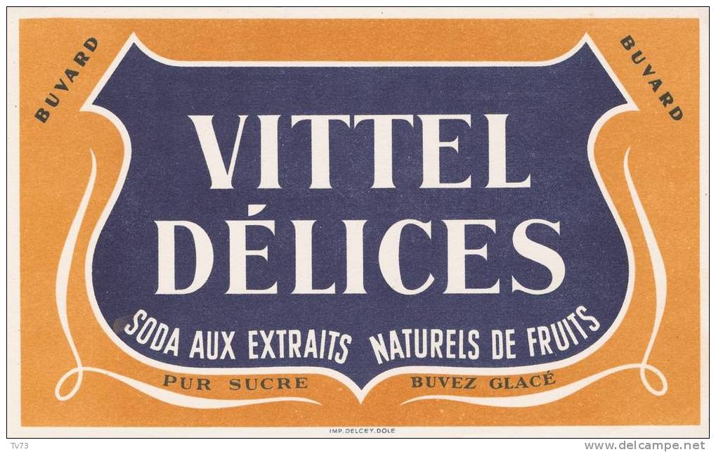 #Bv073 - Buvard : Soda VITTEL DELICES - Sprudel & Limonade