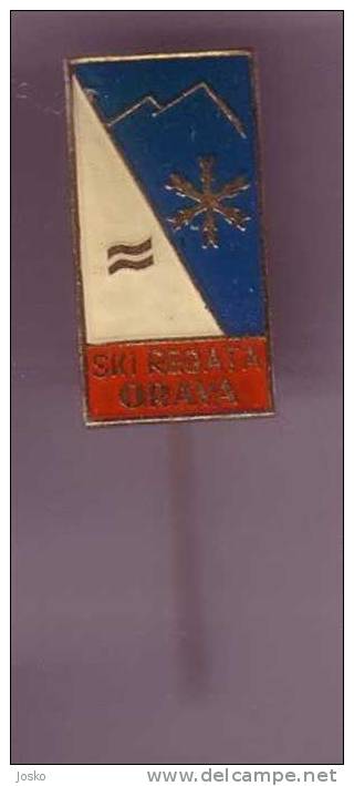 SKIING - Ski Regata Orava ( Czech Rep. Old & Pin Large Size ) Skiing Ski Esqui Schilauf Skilauf Ski Alpin Sci Sport Pin - Sports D'hiver