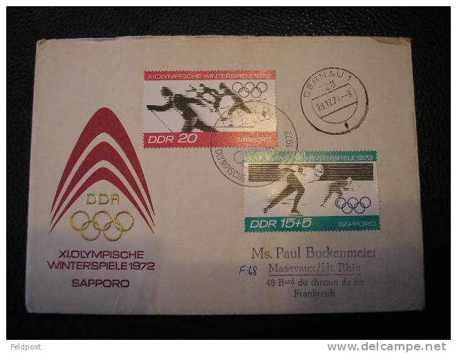 Lettre  DDR  - JO Sapporo 1972 - Winter 1972: Sapporo