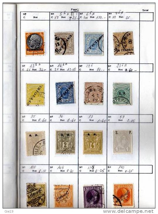 Carnet Circulation De   218 Timbres Du Luxembourg - Sonstige & Ohne Zuordnung