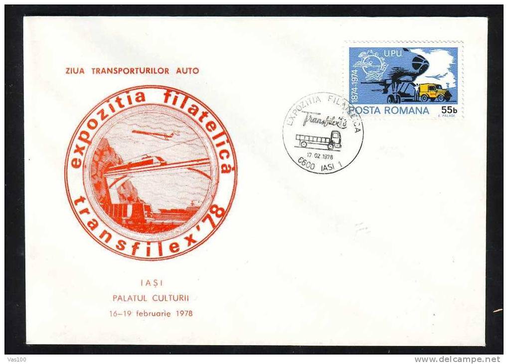 Romania 1978 Cover With PMK Cars Voiture Camions. - LKW